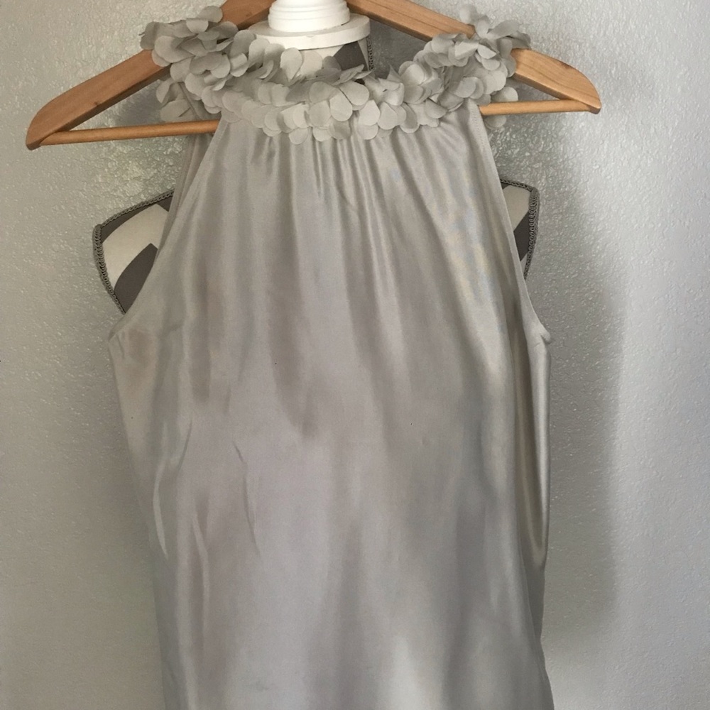NWT. J. Crew ruffled collar sleeveless blouse. - Picture 4 of 4